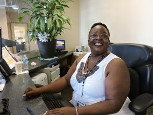 FOC Client, Rhonda Gethers, at her new job at Goodwill SWPA!