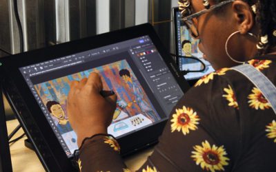 Artist Sasha Igwe creates artworks for Community Learning Centers in Homewood